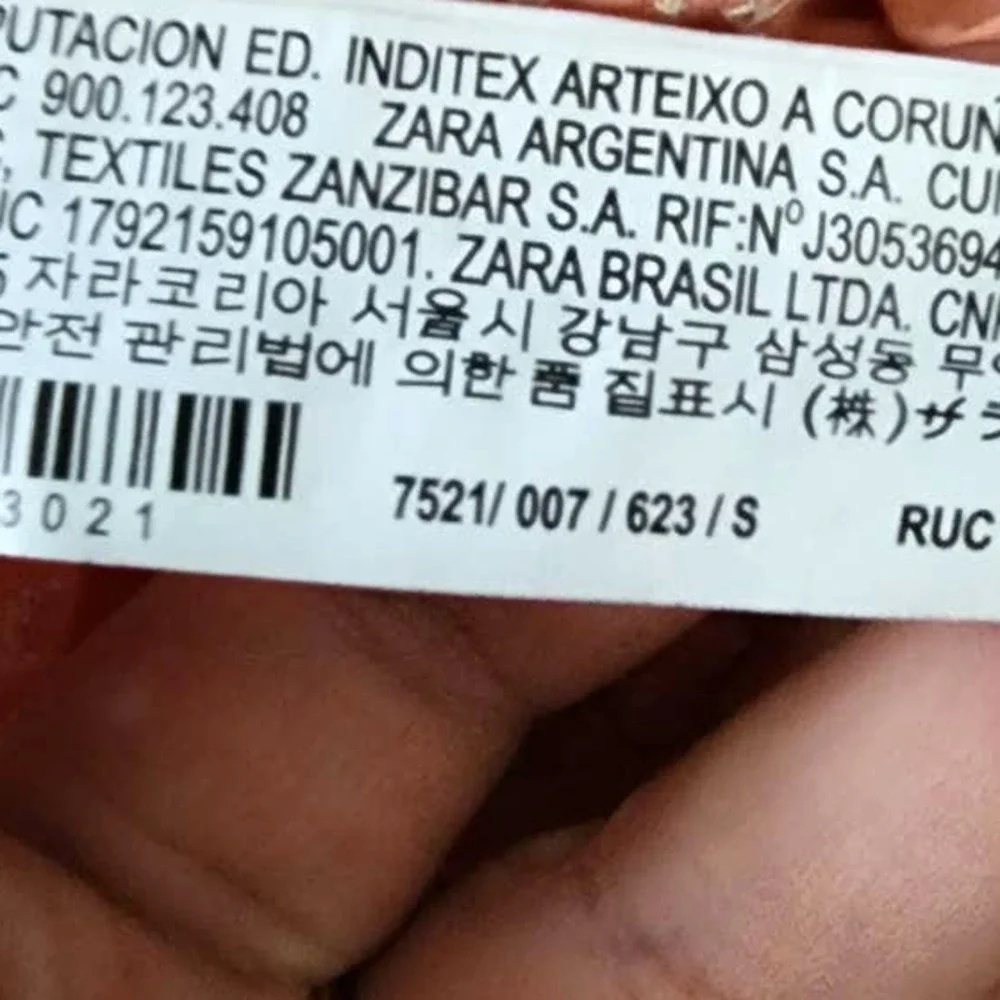 Zara Embroidered Voluminous Crop Top in Salmon - Picture 9 of 14